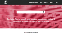 Desktop Screenshot of idplates.com